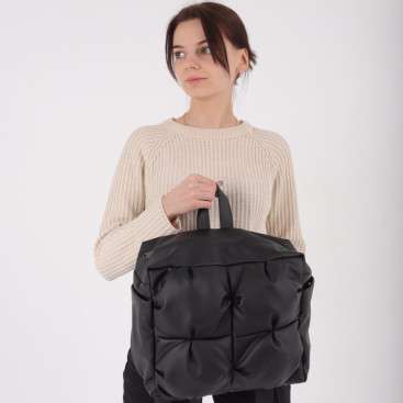 Женский рюкзак BUBBLE в чёрном цвете