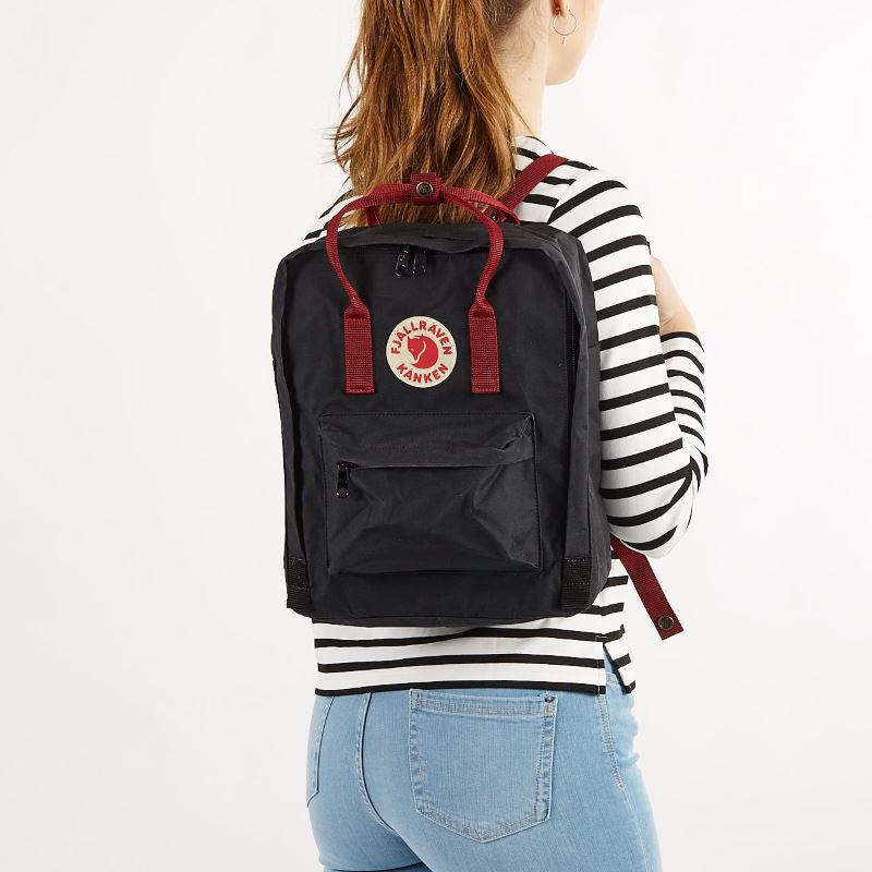 Fjallraven kanken ox red black on sale