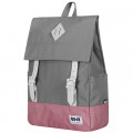 Рюкзак 8848 серо розовый с фирменным пятачком на крышке173-002-040