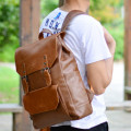 Рюкзак Three Box 3526-2 светло-коричневый из эко кожи